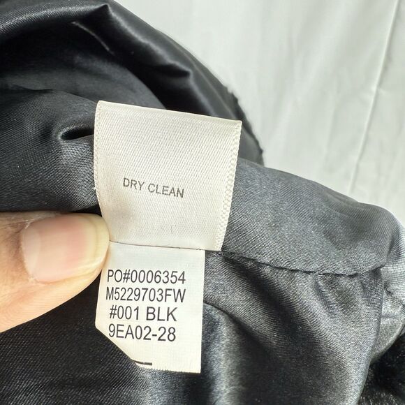 Women’s Fever Faux Fur Collared Black Lined Side Pockets Small Jacket - Picture 16 of 16